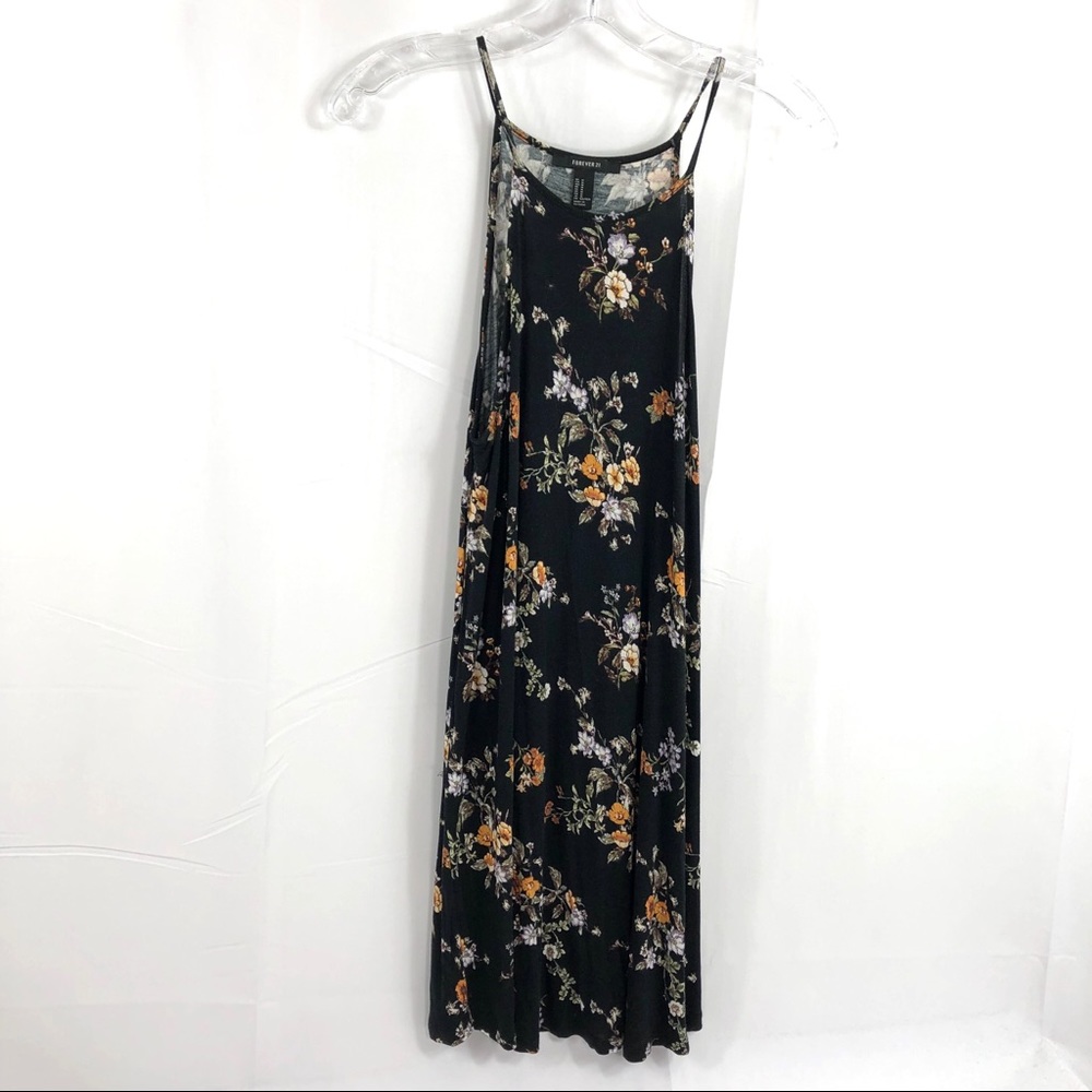 Forever 21 High Neck Sleeveless Black Dress M